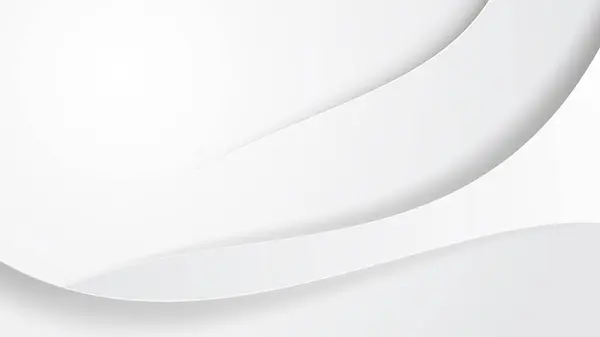 Minimalist 3d beyaz dalga arkaplanı