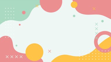 Oyuncu memphis stili renkli arkaplan