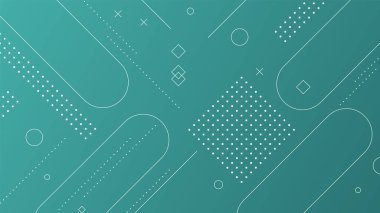 Çizgiler, noktalar ve geometrik şekiller içeren soyut arkaplan