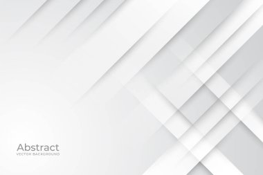 3D tasarımı olan zarif beyaz arkaplan