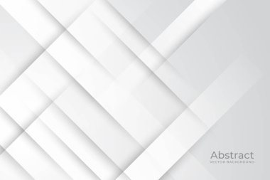 3D tasarımı olan zarif beyaz arkaplan