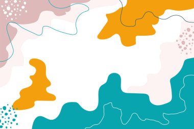 El çizimi soyut memphis karalama arkaplanı