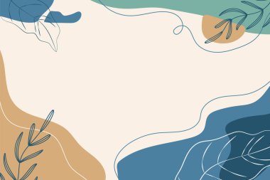 Minimalist toprak renklerine sahip soyut arkaplan