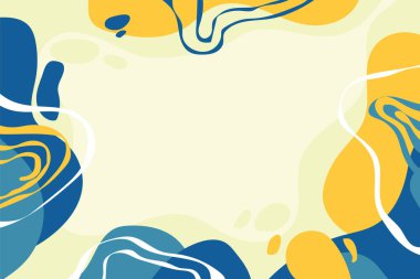 El çizimi düz tasarım soyut arkaplan