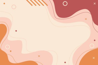 El çizimi düz tasarım soyut arkaplan