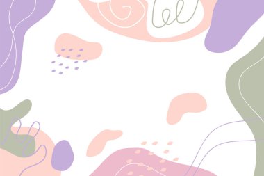 El çizimi düz tasarım soyut arkaplan