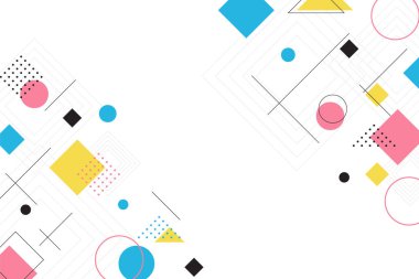 Modern geometrik arka plan tasarlamak