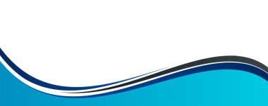 Modern mavi dalga soyut arkaplan vektör tasarımı