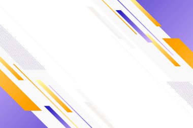 Turuncu ve mor aksanlı soyut geometrik çizgiler