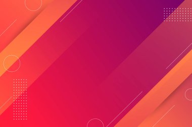 Geometrik şekilli canlı gradyan soyut arkaplan