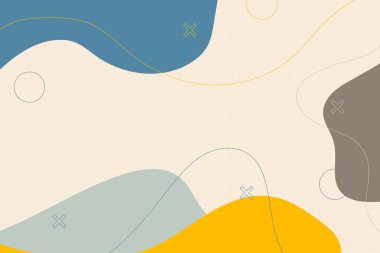 Sıvı şekilli ve ızgaralı minimalist soyut arkaplan