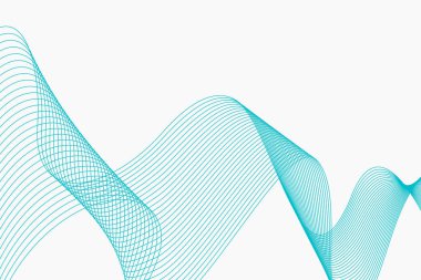 Mavi dalgalı soyut çizgi tasarım arkaplanı