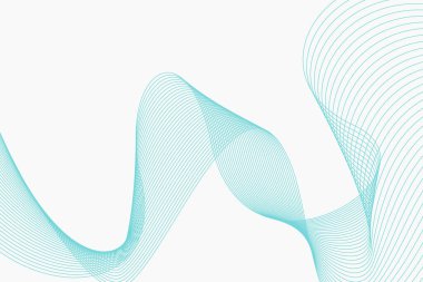 Mavi dalgalı soyut çizgi tasarım arkaplanı