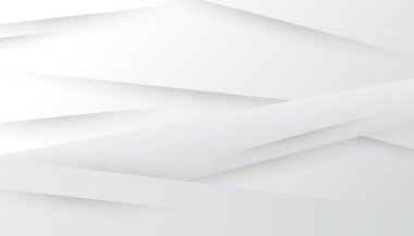 Zarif bir görünüm için basit soyut beyaz pankart