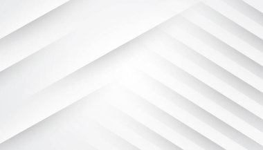 Zarif bir görünüm için basit soyut beyaz pankart