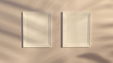 3d-canlandırma-Poster-çerçeve-oturma-odasında-model