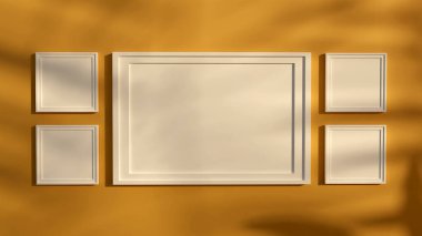 3d-canlandırma-Poster-çerçeve-oturma-odasında-model