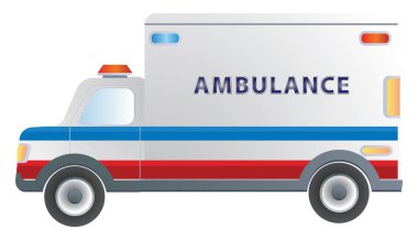 Acil tıbbi servis aracı Ambulans Vector görüntü ambulansı şablonu