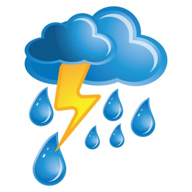 3D ikonlar, render tarzı güneş, kümülüs ve kar taneleri. Tüylü kabarcıklar bulutlar, rüzgar sembolü, yağmur damlaları. Özlü izole vektör seti