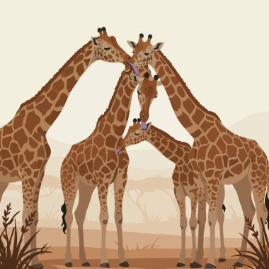 Çizgi filmlerdeki zürafalar Afrika bozkırlarında sevgi gösteriyorlar. Bağlarını ve aile bağlarını gösteriyorlar. Bu da çocukları için ideal hale getiriyor..