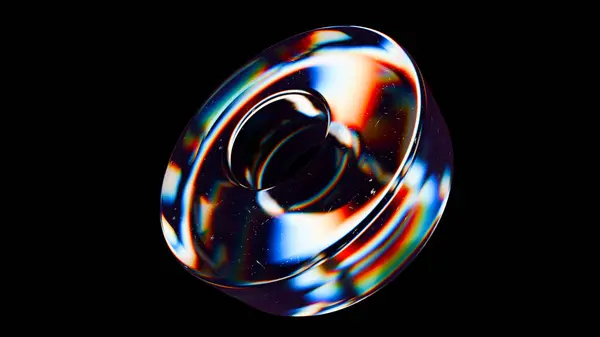 Cam soyut geometri 3 boyutlu. 3B illüstrasyon oluşturucu.