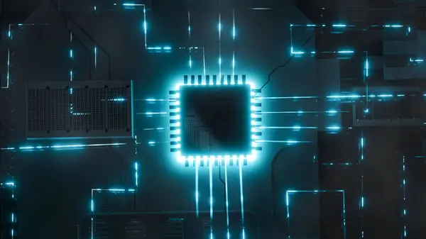 Ana kartta veri akışı. Devreler ve elektronik aletler arasındaki işlemci. İşlemci.