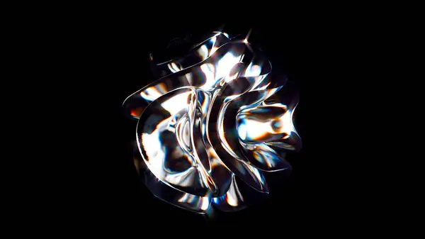 Cam soyut geometri 3 boyutlu. 3B illüstrasyon oluşturucu.