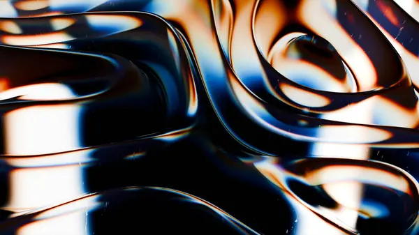 Cam soyut geometri 3 boyutlu. 3B illüstrasyon oluşturucu.