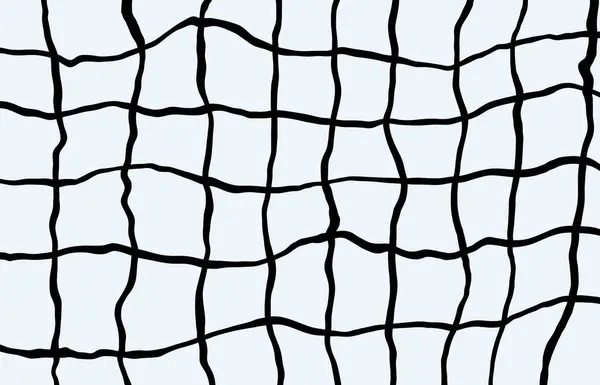 Beyaz bir arka planda çarpıtılmış ağ. Hücre dokusu.