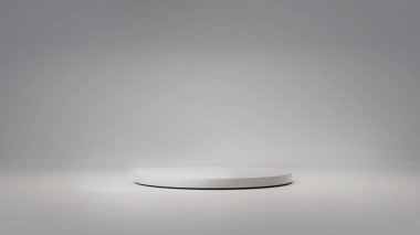 Gösteri için podyum. Tasarım şablonu. Boş sahne gösterimi sahnesi boş sahne ile.