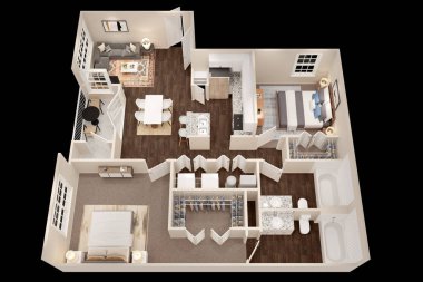 Dairenin mimari modelinin 3D görüntülenmesi planlar, yükseklik, çizim, kat planı, iç tasarım planı diğer belgeler