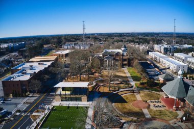 Aerial view of downtown district in Duluth Georgia