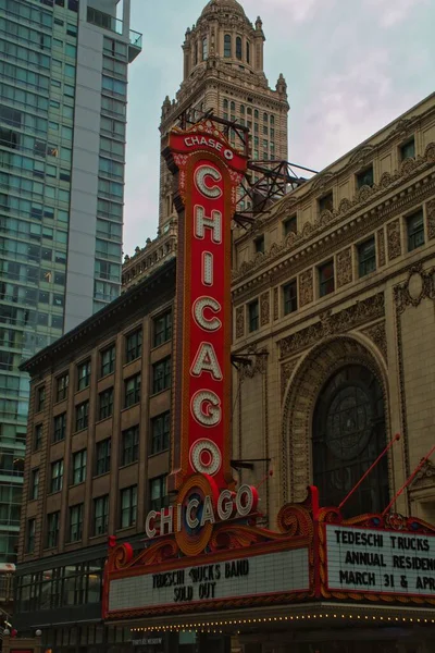 Chicago Illinois Usa April 2023 Het Chicago Theater State Street — Stockfoto