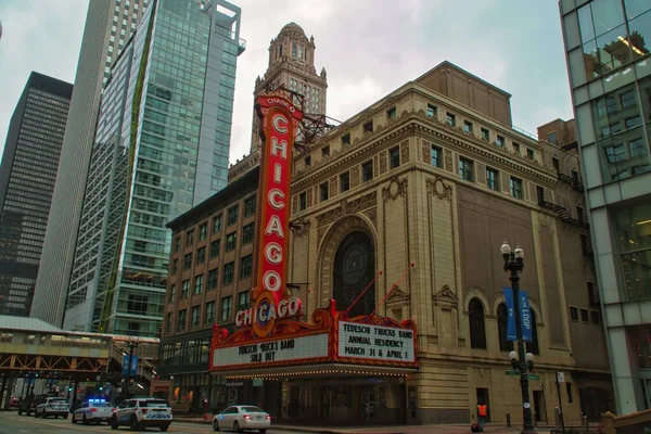 Чикаго Штат Иллинойс Сша Апреля 2023 Года Чикагский Театр Стейт — стоковое фото