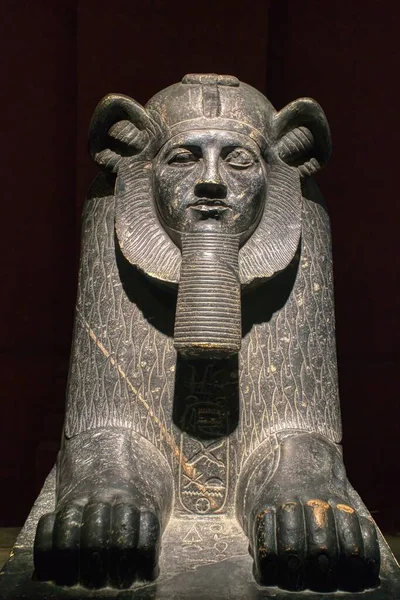 Statue Der Sphinx Hintergrund — Stockfoto