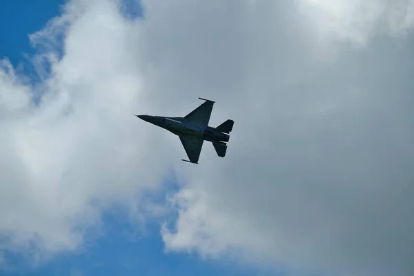 格鲁吉亚奥古斯塔 2023年5月13日 一架美国空军喷气式飞机在空中超音速飞行 — 图库照片