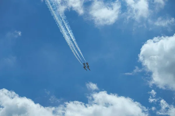 オーガスタ 5月13 2023 米軍による航空アクロバットのデモンストレーションをスクリニング — ストック写真