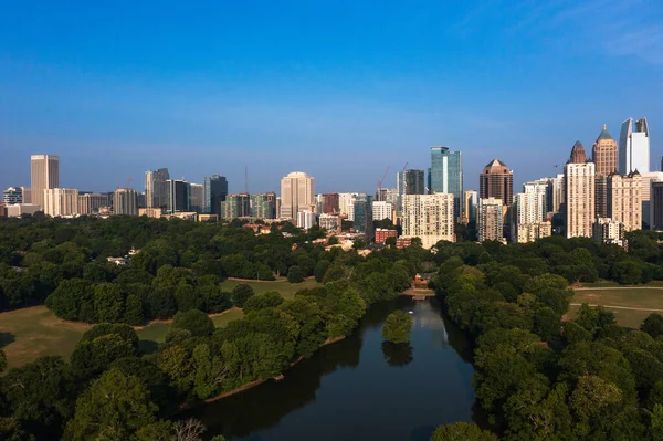 Ein Wunderschöner Panoramablick Auf Die Skyline Von Downtown Atlanta Den — Stockfoto