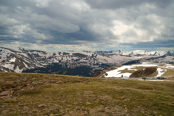 Vista Panorámica Del Hermoso Paisaje Montaña Rocosa Parque Estes Colorado — Foto de Stock