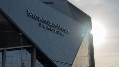 Atlanta, ABD, 19 Nisan 2025: Mercedes-Benz Stadyumu, Atlanta eyaleti, Gürcistan futbol karşılaşmaları için 2026