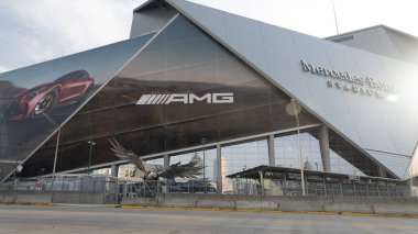 Atlanta, ABD, 19 Nisan 2025: Mercedes-Benz Stadyumu, Atlanta eyaleti, Gürcistan futbol karşılaşmaları için 2026