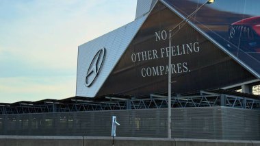 Atlanta, ABD, 19 Nisan 2025: Mercedes-Benz Stadyumu, Atlanta eyaleti, Gürcistan futbol karşılaşmaları için 2026
