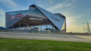 Atlanta, ABD, 19 Nisan 2025: Mercedes-Benz Stadyumu, Atlanta eyaleti, Gürcistan futbol karşılaşmaları için 2026