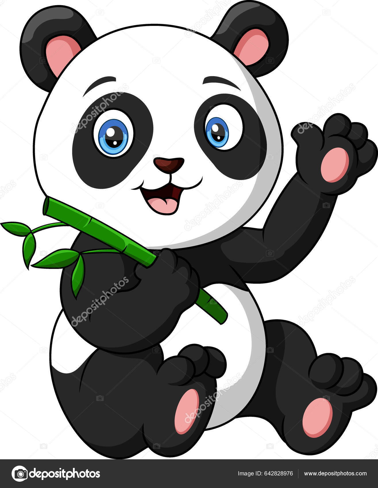 Vetores de Bonito Dos Desenhos Animados De Panda Preto E Branco e mais  imagens de Animal - iStock