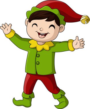 Şirin noel ellerinin vektör çizimi.