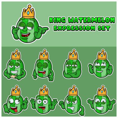 Kral Karpuz İfadesi Çizgi Filmi. 