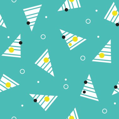 Retro biçiminde kusursuz vektör geometrik desen