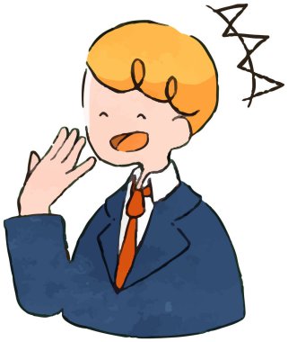 Tarz sahibi ve sevimli el yazısı işadamlarının el yazısı seti (gülümseyin, tepki verin, sohbet edin, mola verin, gülün)