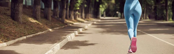 Mooie Pasvorm Jonge Vrouw Jogger Running Outdoor — Stockfoto
