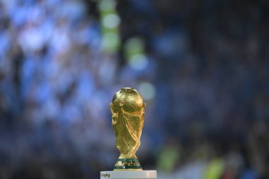 Doha-Qatar December 18, 2022, football world cup final, Argentina and France, Argentine cup champion THE FIFA WORLD CUP TROPHY clipart
